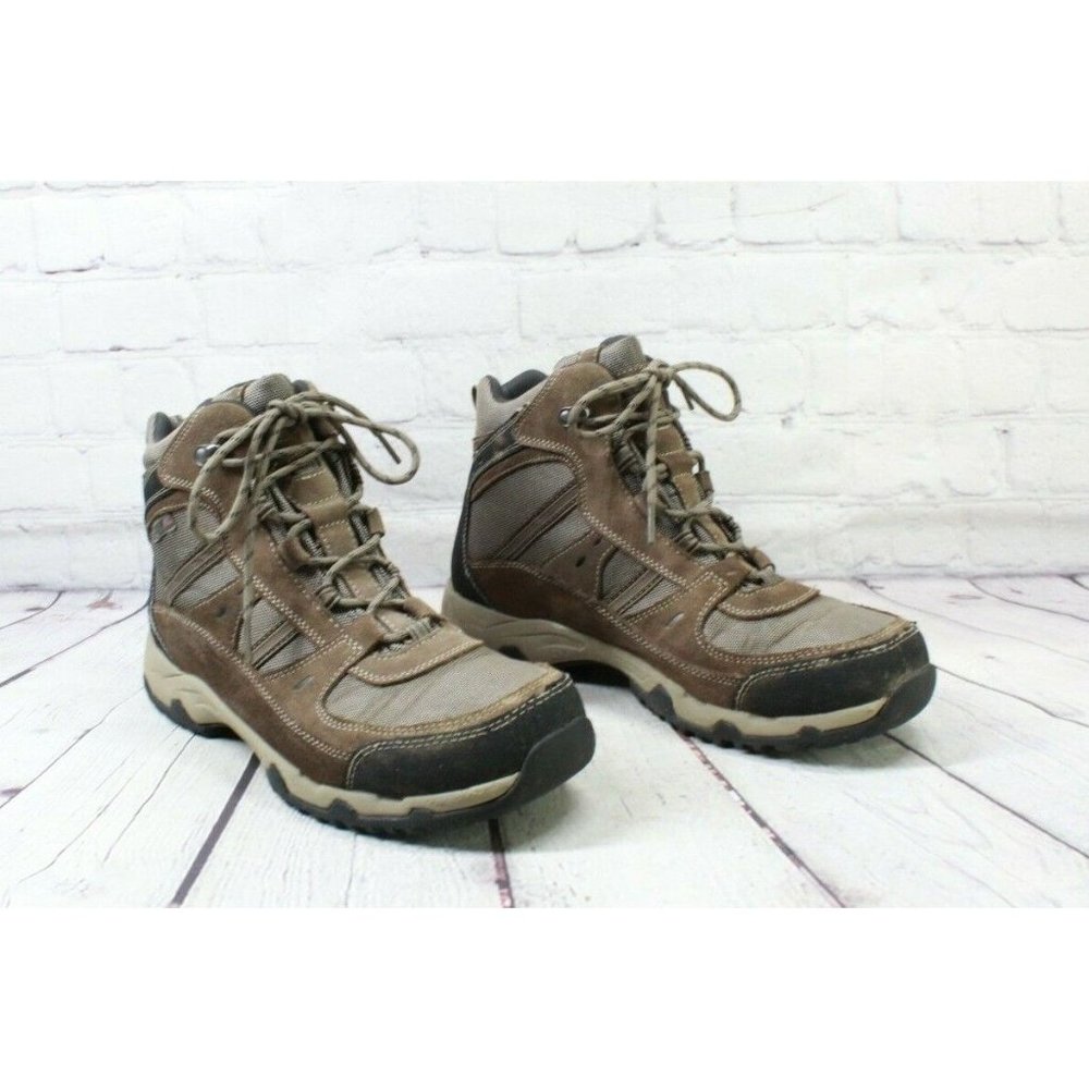 LL Bean Trail Model 4 Brown Ankle Waterproof Hiking Boots Size 10.5 M - Picture 3 of 9